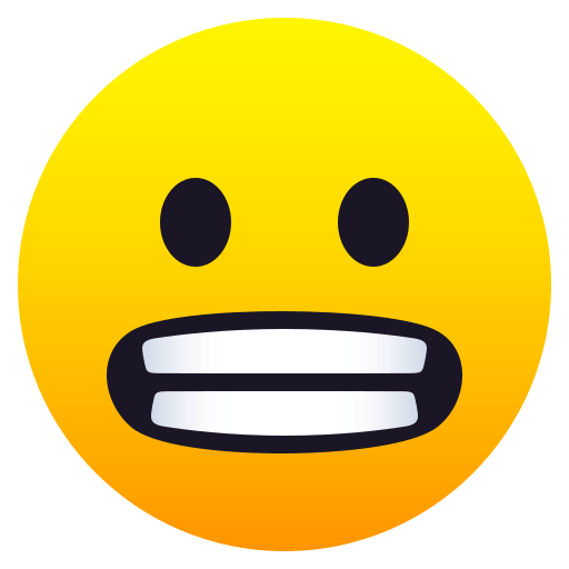 Copy drawings Eek emoji-smiley by JoyPixels оn a transparent background in PNG