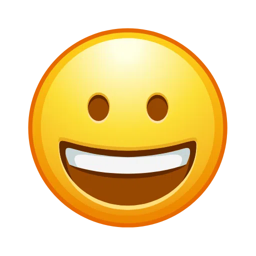 Copy image Grinning Face smiley-emoji of iOS Telegram without a background in webp