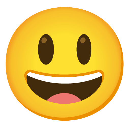 Copy figures Happy Face emoji-emoticon created by Google no background in PNG