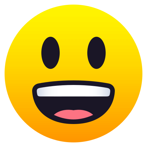 Save image Smiley Face smiley by JoyPixels without a background in png