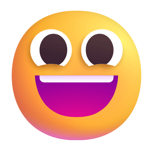 Download pics Grinning Face symbol of the Microsoft set without a background in png