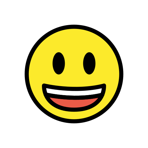Save a drawing Happy Face emoji by HfG Schwäbisch Gmünd on a clean background in PNG