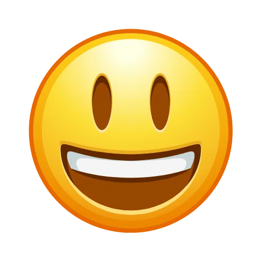 Download a picture Happy Face smiley-emoji of iOS Telegram without a background in WEBP