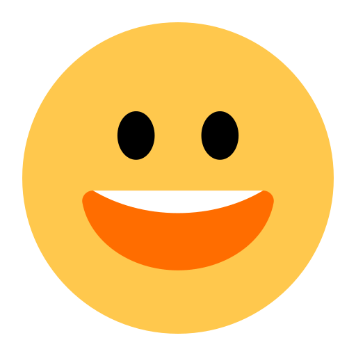 Upload pictures Grinning Face with Big Eyes symbol by Toss Face 토스페이스 оn a transparent background in PNG