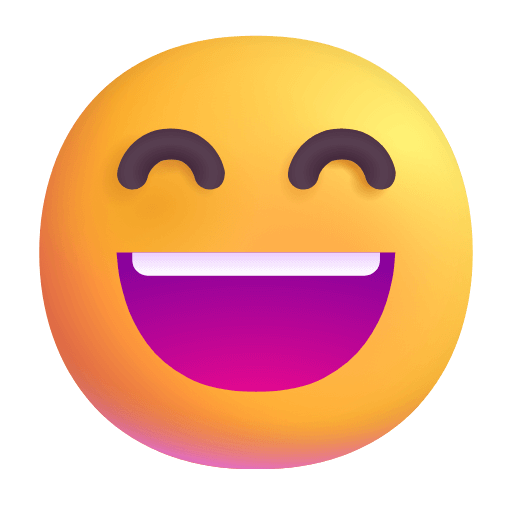 Скачать графику картинки-смайла Улыбающееся лицо от Microsoft на чистом фоне в пнг