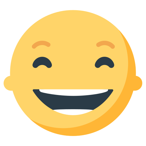 Copy image Grinning Face with Smiling Eyes emoticon by Firefox OS on a clean background in PNG