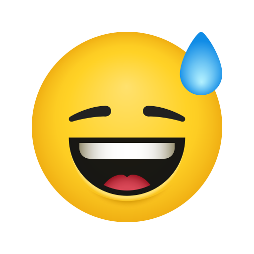 How emoji-emoticon π
looks like a licensable emoji by Icons8 Download a picture Smiling Face with Open Mouth and Cold Sweat symbol by Icons8 ΠΎn a transparent background in png