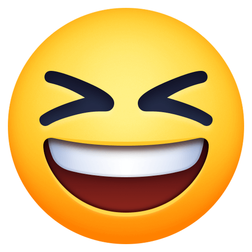 Upload image Laughing emotion by Facebook without a background in PNG
