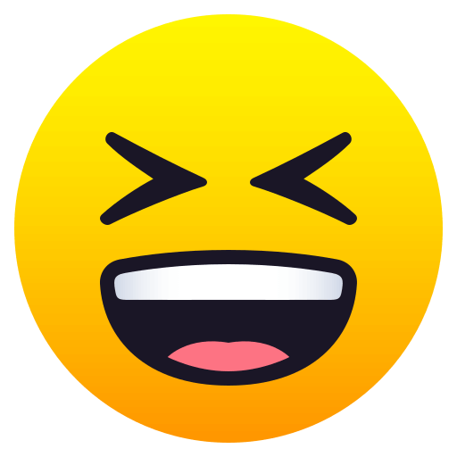 Save figures XD smiley by JoyPixels on a translucent background in png