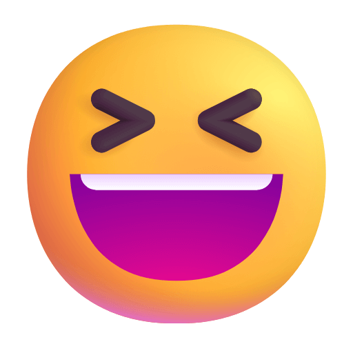 Download a drawing XD emoticon of the Microsoft set on a colorless background in png