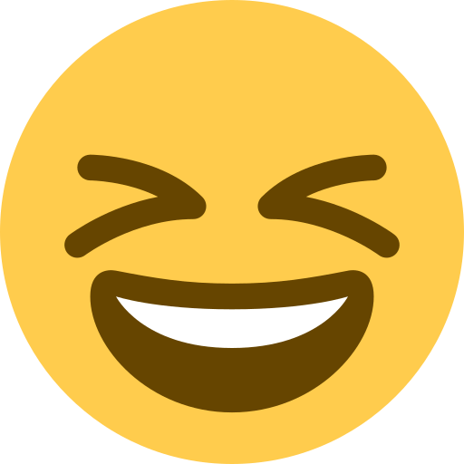 Copy figures Laughing emoticon on Twitter / X for PC no background in PNG