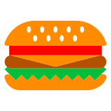 Download a figure Cheeseburger emoticon by Japanese Docomo mobile оn a transparent background in PNG