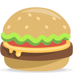 Download pictures Cheeseburger emoticon by the Skype no background in png
