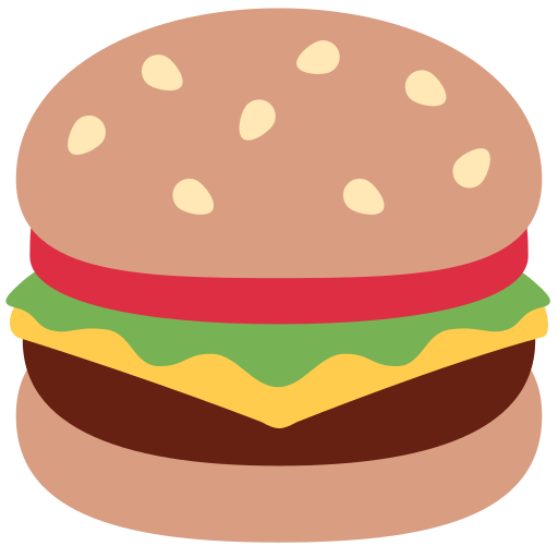 Upload a photo Hamburger emoji-emoticon on Twitter / X for PC оn a transparent background in png