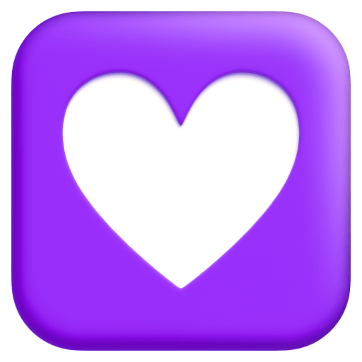 Upload a photo Heart Decoration emoji from Google Android on a colorless background in png