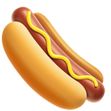 Скопировать графику смайла Сосиска в тесте от Apple iOS на чистом фоне в PNG