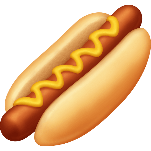Закачать снимок эмотикона Хот-дог от Фейсбук на прозрачном фоне в png