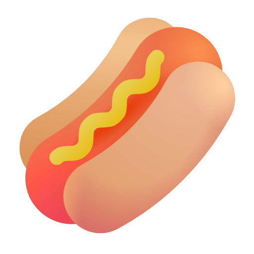 Копировать картинку иконки Сосиска в тесте от Microsoft на бесцветном фоне в ПНГ