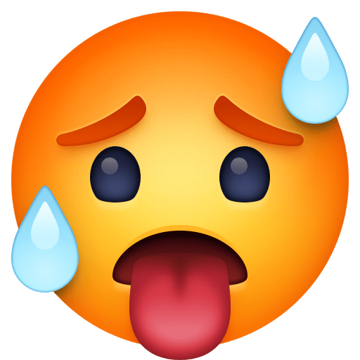 Download a pic Heated Expression emoticon by Facebook without a background in PNG