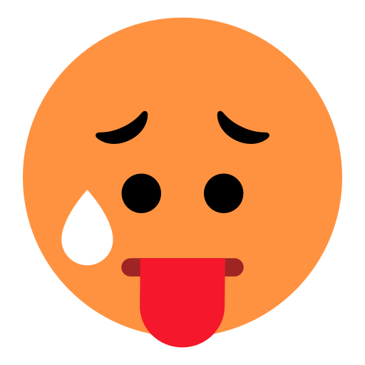 Save pics Flustered Face smiley by Toss Face 토스페이스 on a translucent background in png