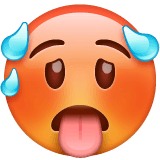 Upload figures 脸发烧 emoji-smiley by WhatsApp for Android and PC on a colorless background in png