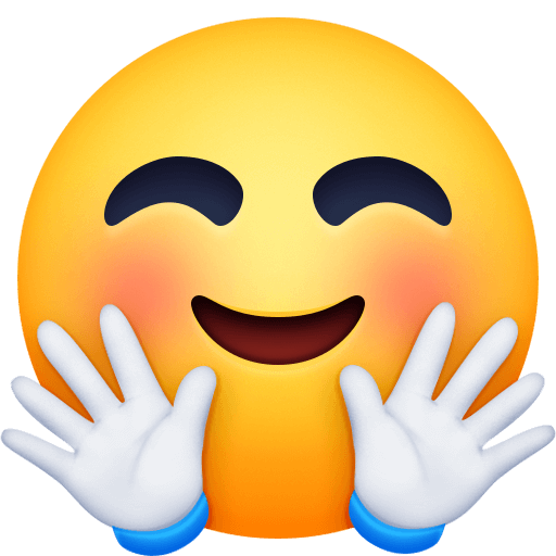 Save image Hugs emoticon by Facebook on a translucent background in png