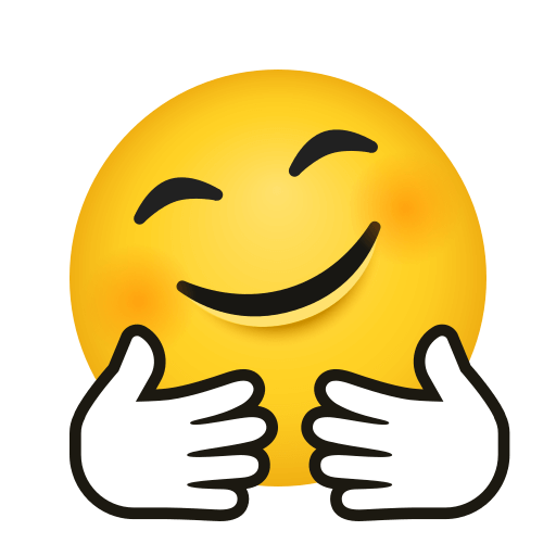 Upload drawings Hugs emoji-smiley by Icons8 without a background in PNG