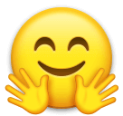 Save a pic Hugging emoji by LG no background in PNG