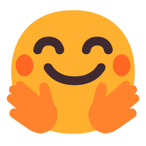 Copy figures Hugging Face emoticon by Microsoft 11 no background in png