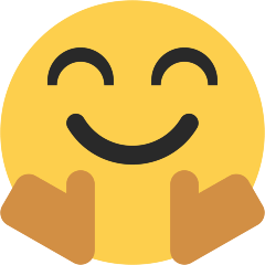 Upload pictures Hug emoticon by the Skype on a colorless background in png