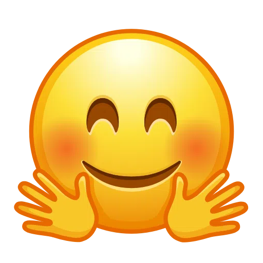 Save figures Hug symbol of iOS Telegram on a colorless background in webp