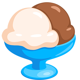How emoticon ๐จ looks in the original on Facebook's Messenger platform Copy pics Dessert Ice Cream emotion by Facebook's Messenger platform on a clean background in png