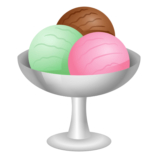 How emoji ๐จ shows a licensable emoji by Icons8 Upload a picture Bowl Of Ice Cream emoji-emoticon by Icons8 on a translucent background in png