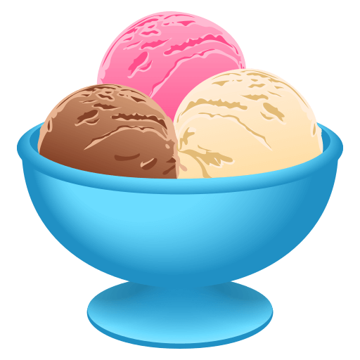 How symbol ๐จ looks like in the original a licensable emoji design EmojiOne Save a photo Ice cream in a bowl smiley by JoyPixels on a clean background in PNG