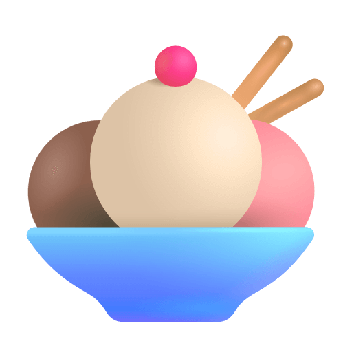 How smiley-emoji ๐จ is displayed in the original in Word and PowerPoint within the Windows 11 23H2 update Save a pic Ice Cream emoticon of the Microsoft set on a clean background in PNG