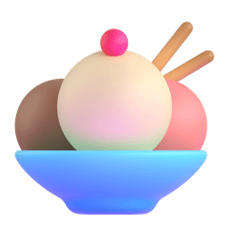 How emotion ๐จ looks like in Word and PowerPoint within the Windows 11 23H2 update Copy a drawing Ice cream in a bowl emoji-emoticon by Microsoft Teams for PC and Android no background in png
