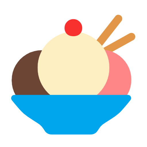 How symbol of emotion ๐จ looks like by default ะพn Microsoft PCs Upload a figure Ice Cream Dessert emoji by Microsoft 11 without a background in png
