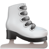 Download photos Winter Skates symbol from Apple iOS on a colorless background in PNG