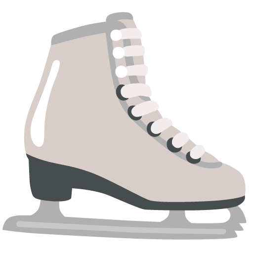 Upload drawings Ice Skate emoji created by Google without a background in PNG