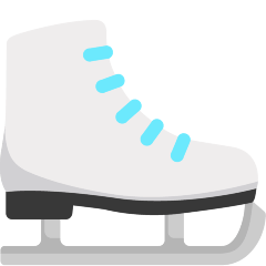 Download a pic Winter Skates emoticon by the Skype on a clean background in png