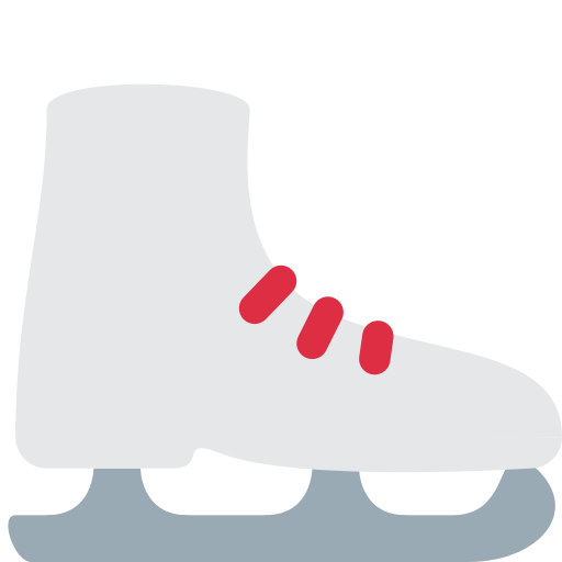 Upload figures Winter Skates emoticon on Twitter / X for PC on a translucent background in png