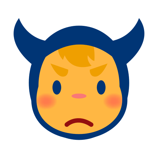 Upload a pic Purple Devil emoji-emoticon by Emojidex no background in PNG