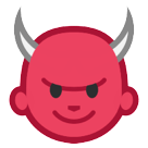 Copy figures Sad Devil symbol by HTC on a colorless background in png