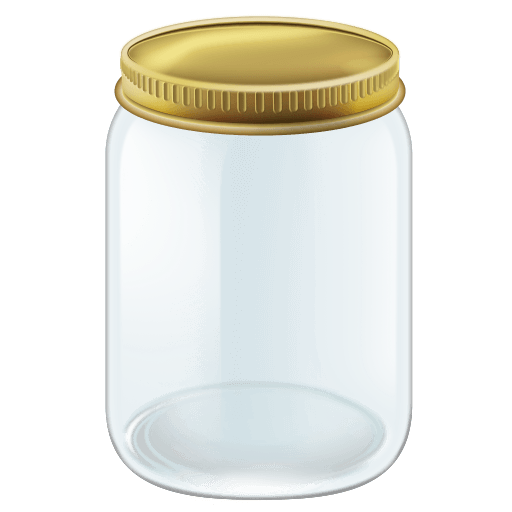 Download photos Glass jar emoji-smiley by Facebook on a clean background in PNG