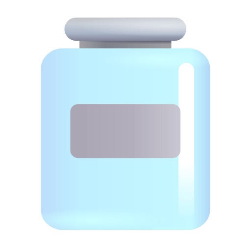 Upload a figure Empty jar emoji-emoticon of the Microsoft set on a clean background in PNG