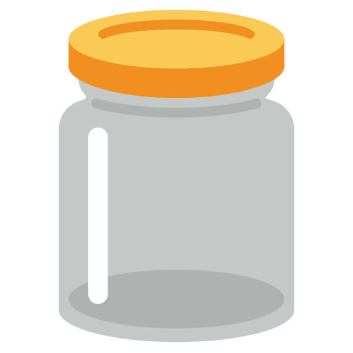 Upload image Glass jar emotion on Twitter / X for PC on a colorless background in PNG
