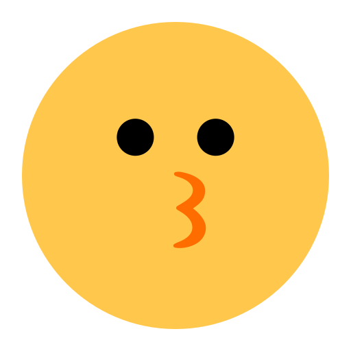 Скачать фотографии смайла Смайл Поцелуй от Toss Face 토스페이스 на прозрачном фоне в ПНГ