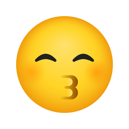 Upload a figure Kiss Face emoji-smiley by Icons8 no background in PNG