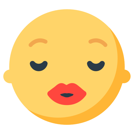 Download figures Kissy Face emotion by Firefox OS no background in png