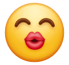 Download a figure Kiss Face emoji-smiley by Huawei  no background in png